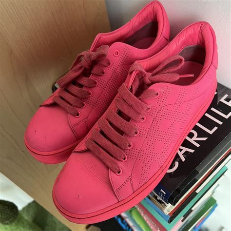 burberry neon pink sneakers|BURBERRY Women's Neon Pink Leather Westford Sneakers.